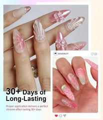 BISHENGYF 3D gel nail application close-up for carving details.