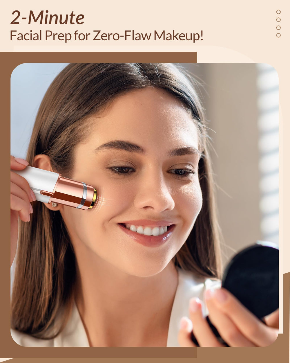 Bissuuy portable compact design fits into a purse for quick touch-ups