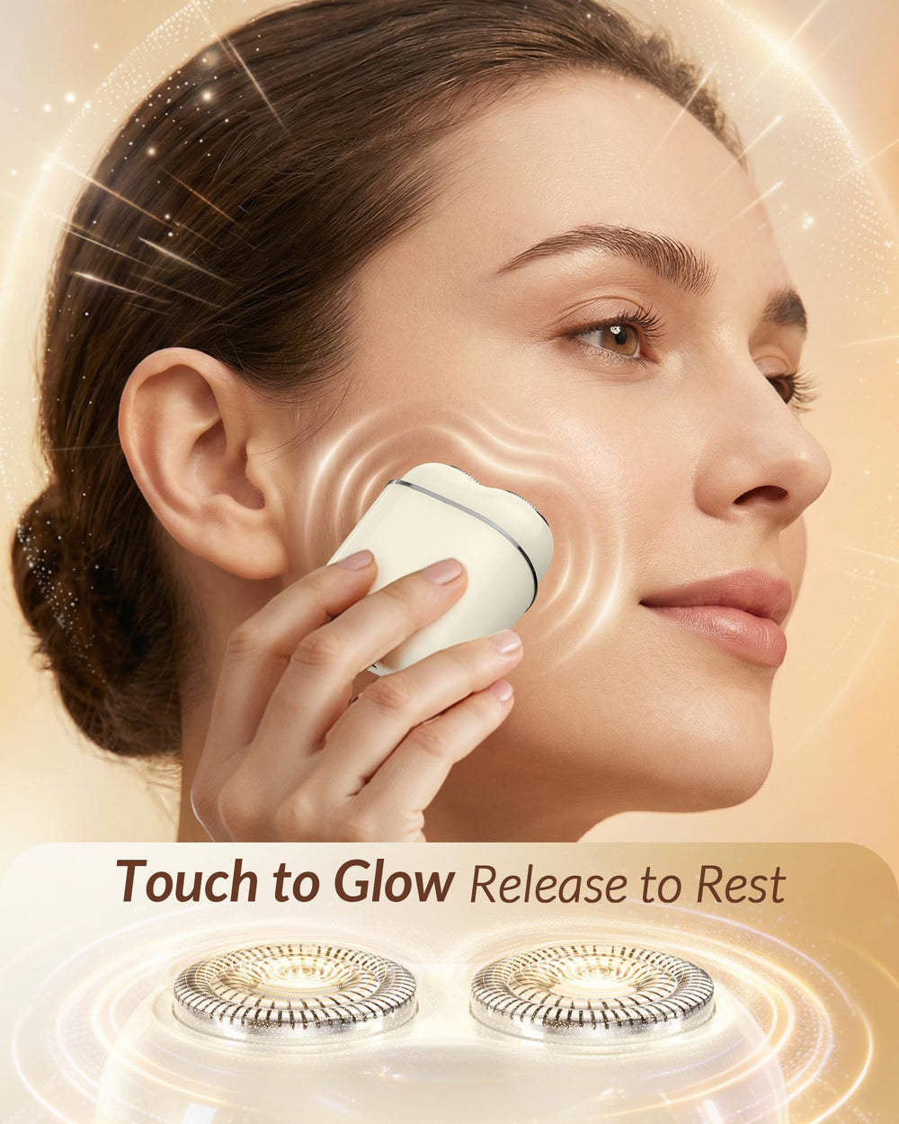 Bissuuy compact facial shaver in purse-friendly size for travel touch-ups