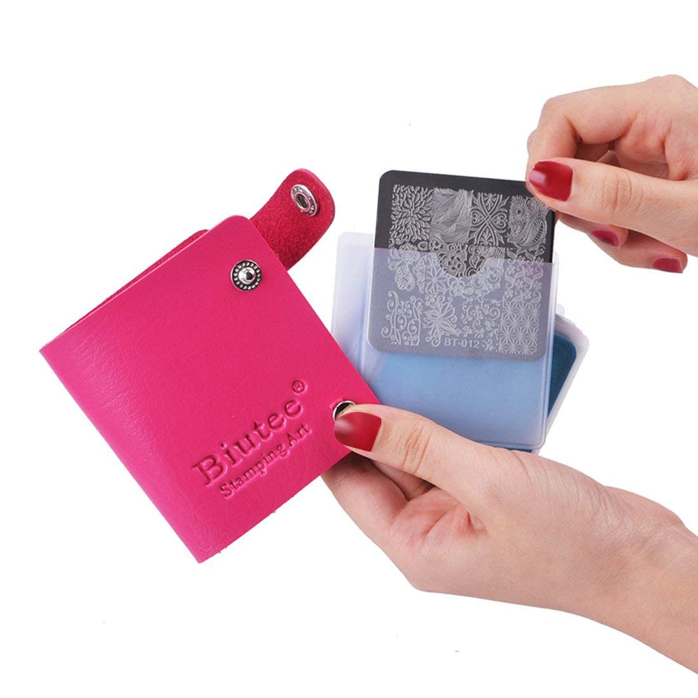 Biutee caja almacenamiento accesorios estampado guarda placas y herramientas ordenadamente.