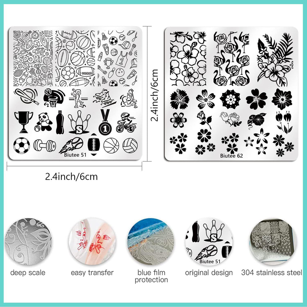 Biutee diseños de encaje para uñas, fáciles de aplicar