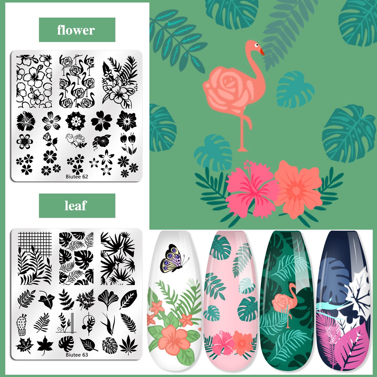 Biutee diseño de mariposa para uñas, opción elegante