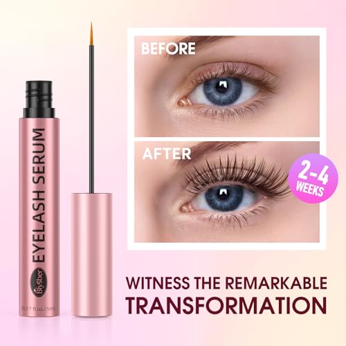Biysber Lash Serum applicator brush ready for precise along the lash line