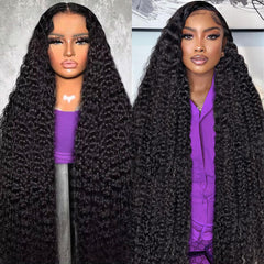 BJVT 13x6 deep wave lace front wig with 200 density for natural fullness and dramatic length.