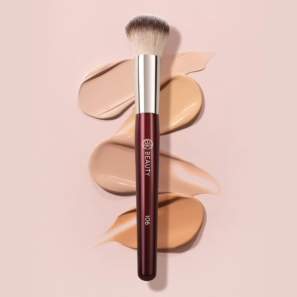 BK Beauty 106 brush cleans easily and dries quickly