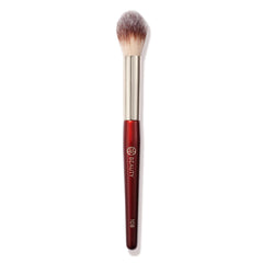 BK Beauty 108 Precision Powder Brush used for under-eye setting with crease-free results.