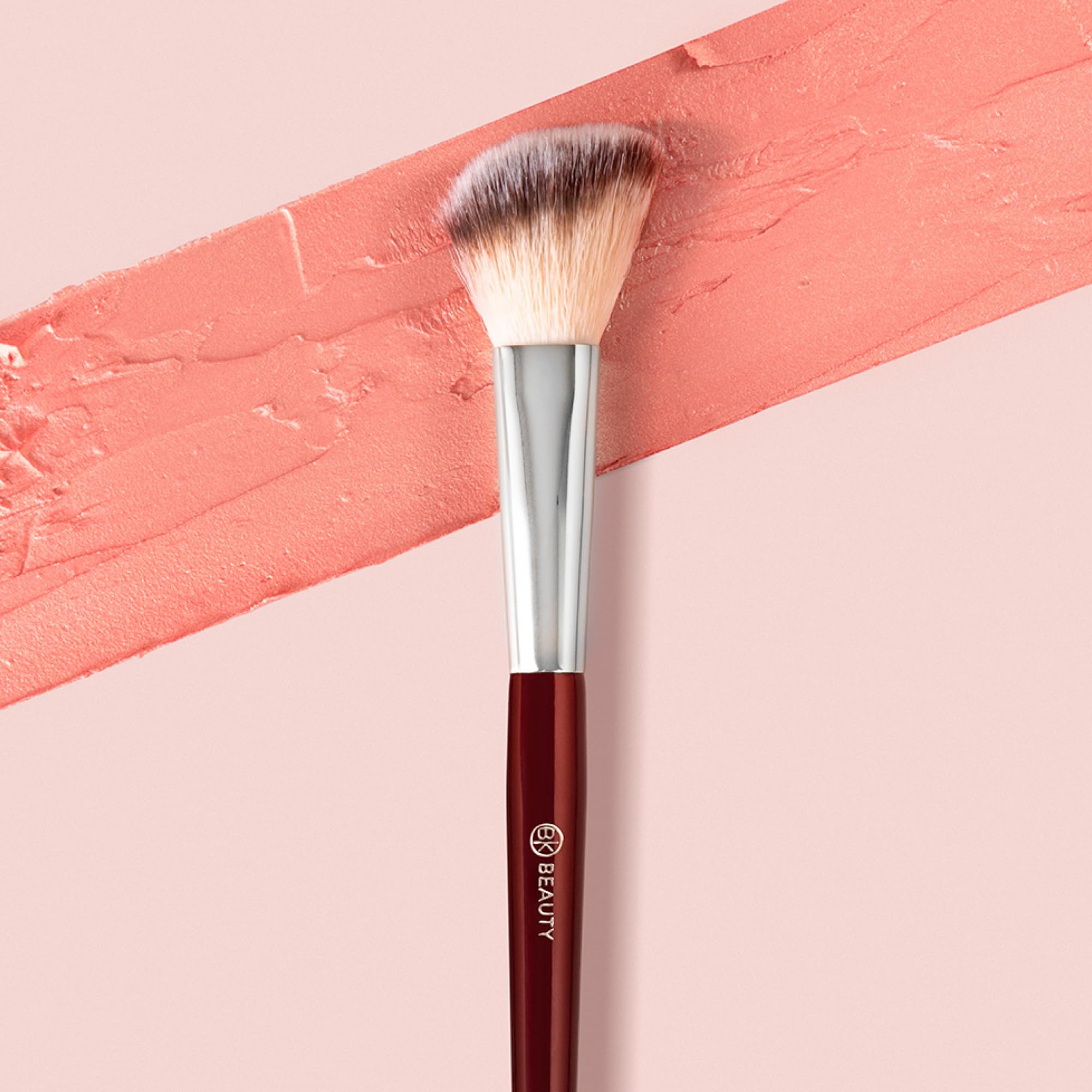 BK BEAUTY 112 small angled brush cruelty-free pro-crafted makeup tool.