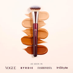 BK BEAUTY 115 angled contour brush for seamless cheek and jawline coverage.