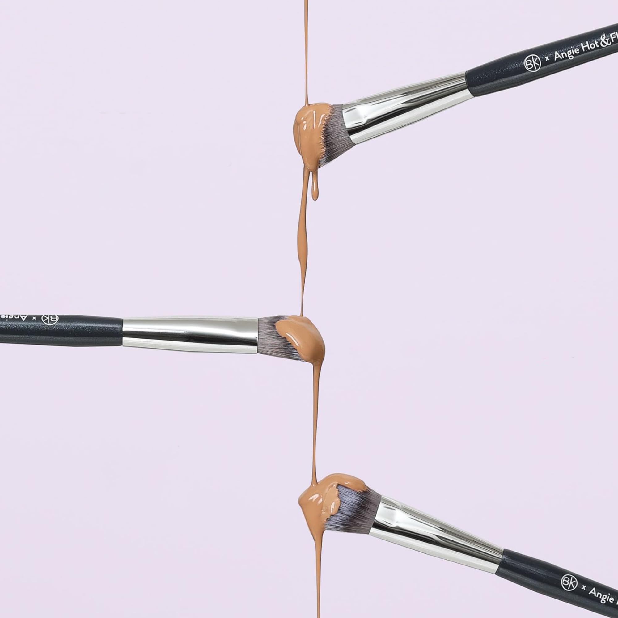 BK Beauty Angie A506 vegan bristles offer luxurious feel and precise makeup application.