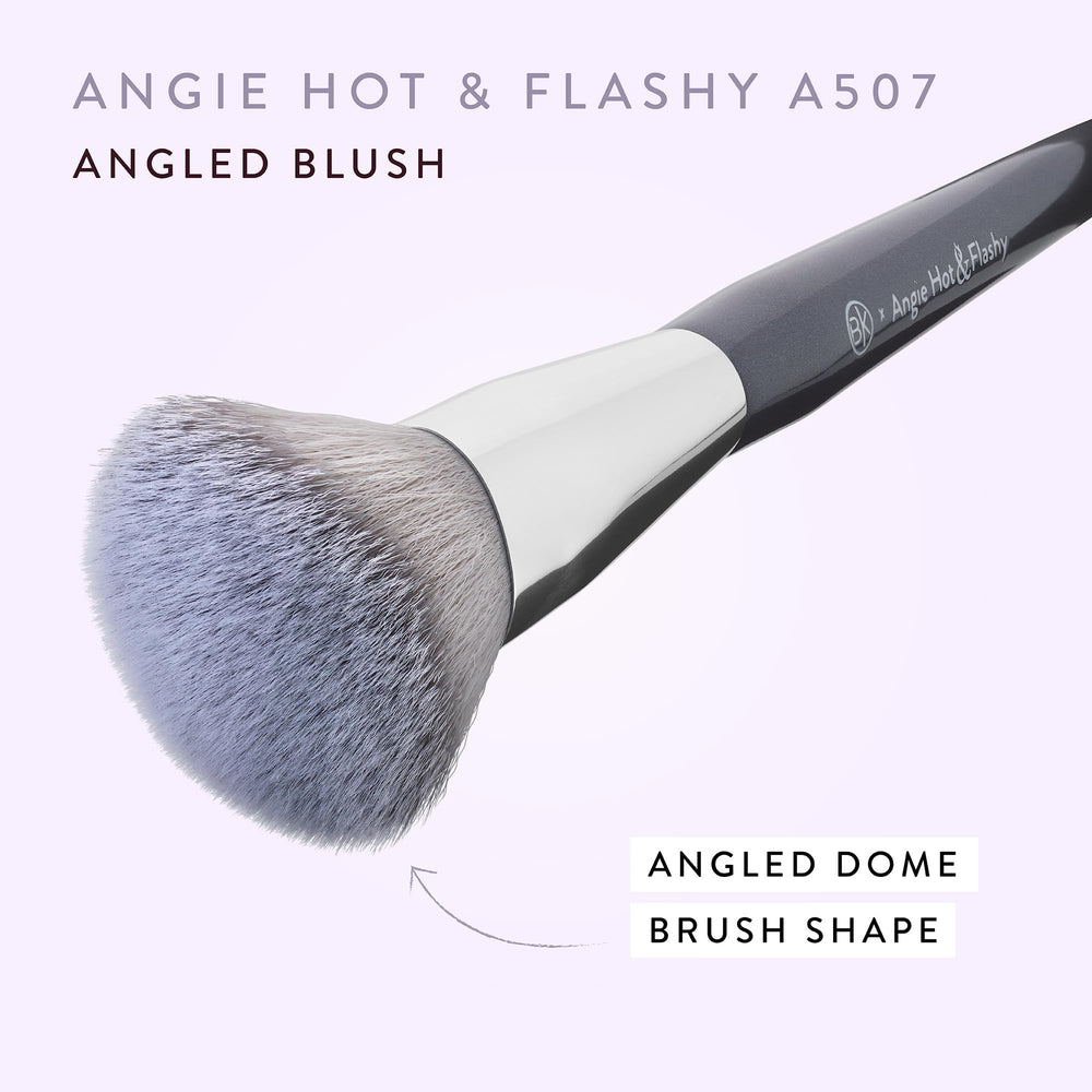 BK BEAUTY Angie Hot and Flashy A507 liquid cream powder-friendly brush handles all formulas.