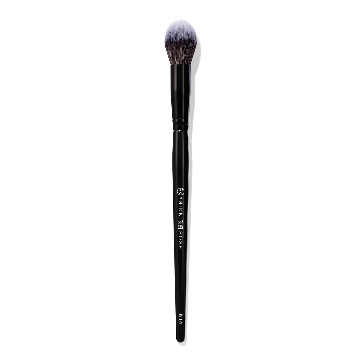 BK BEAUTY Nikki La Rose N14 under-eye precision brush for flawless concealer blending.