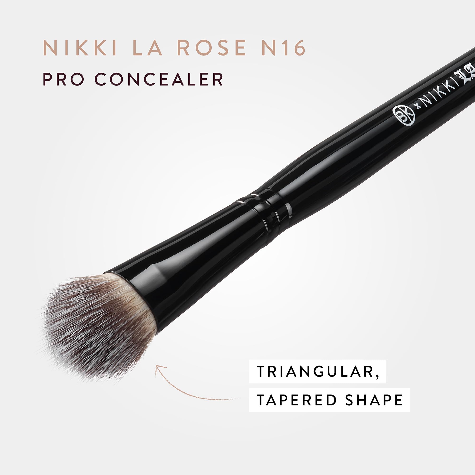 BK BEAUTY Nikki La Rose N16 Pro Concealer Brush delivers streak-free blending across delicate under-eye areas