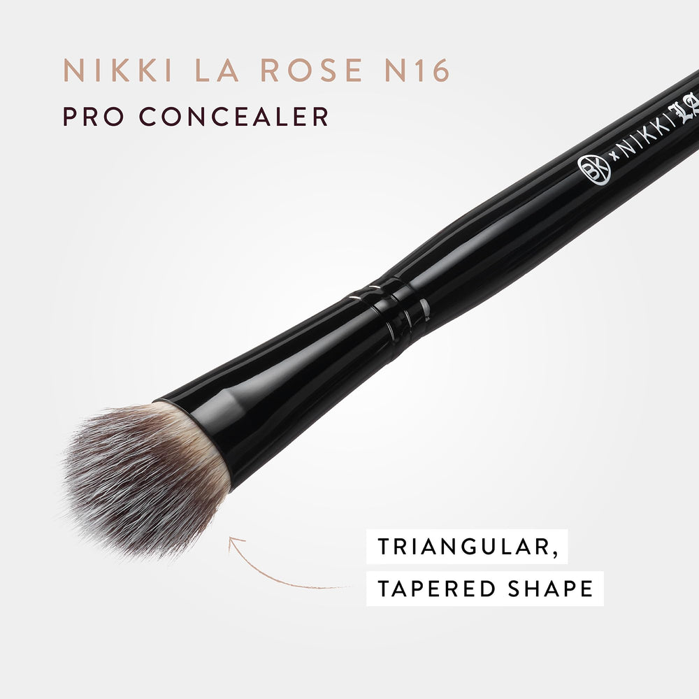 BK BEAUTY Nikki La Rose N16 Pro Concealer Brush delivers streak-free blending across delicate under-eye areas