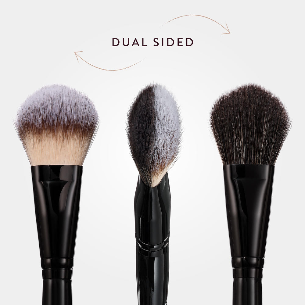 Streak-free finish across powders, creams, and liquids