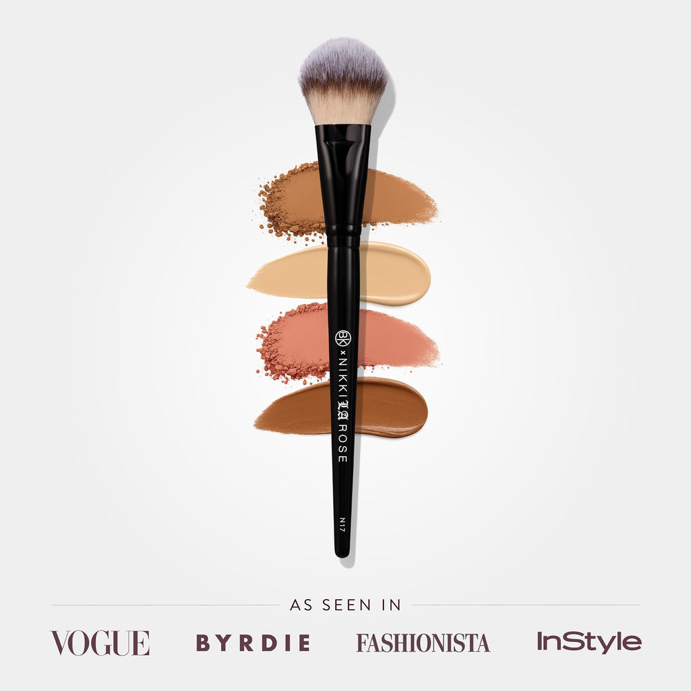 Nikki La Rose N17 soft vegan bristles deliver smooth, streak-free blending