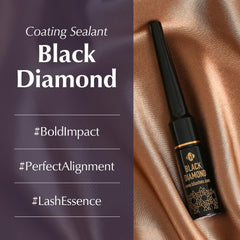 BL BL Lashes Black Diamond brush-sealer applying even coating