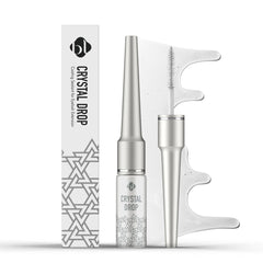 BL Lashes Crystal Drop bottle pouring waterproof sealant for longer lash life.