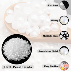 BLAAROOM premium acrylic pearls with smooth finish for craft projects