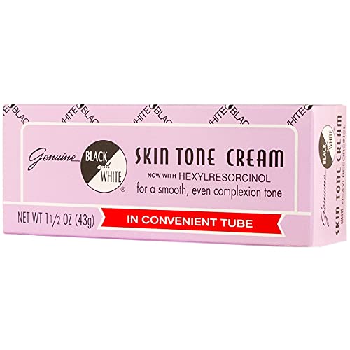 Black and White color correction cream bottle with a lightweight, blendable formula for even skin tone.