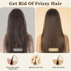BLACK EGG boar bristle brush detangles thick hair with ease