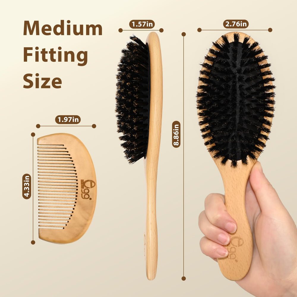 BLACK EGG compact brush for on-the-go styling