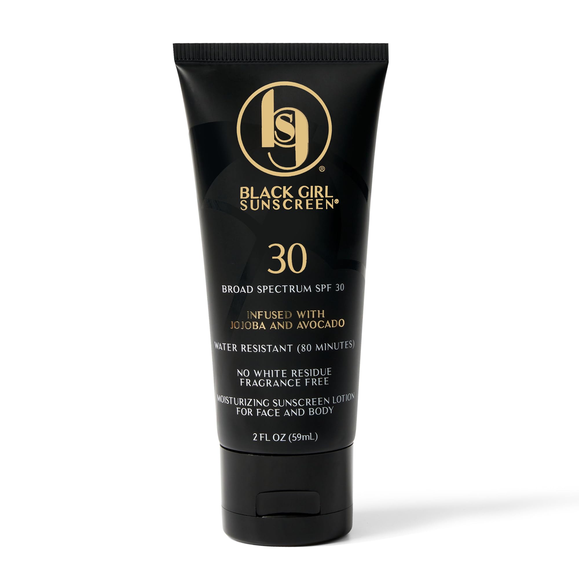 BLACK GIRL SUNSCREEN botella ligera para uso diario sin residuos blancos