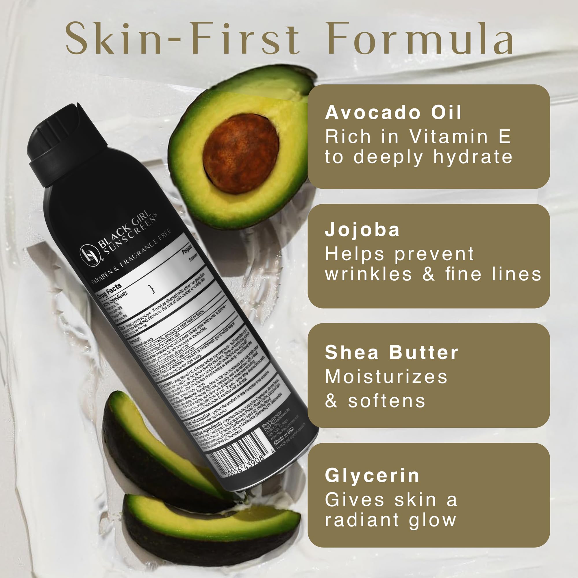 Make It Glow ingredients glycerin, avocado oil, jojoba oil provide moisture.