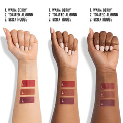 Black Radiance Artisan Color Baked Blush Warm Berry wet-application creates deeper color with sheer cream finish.