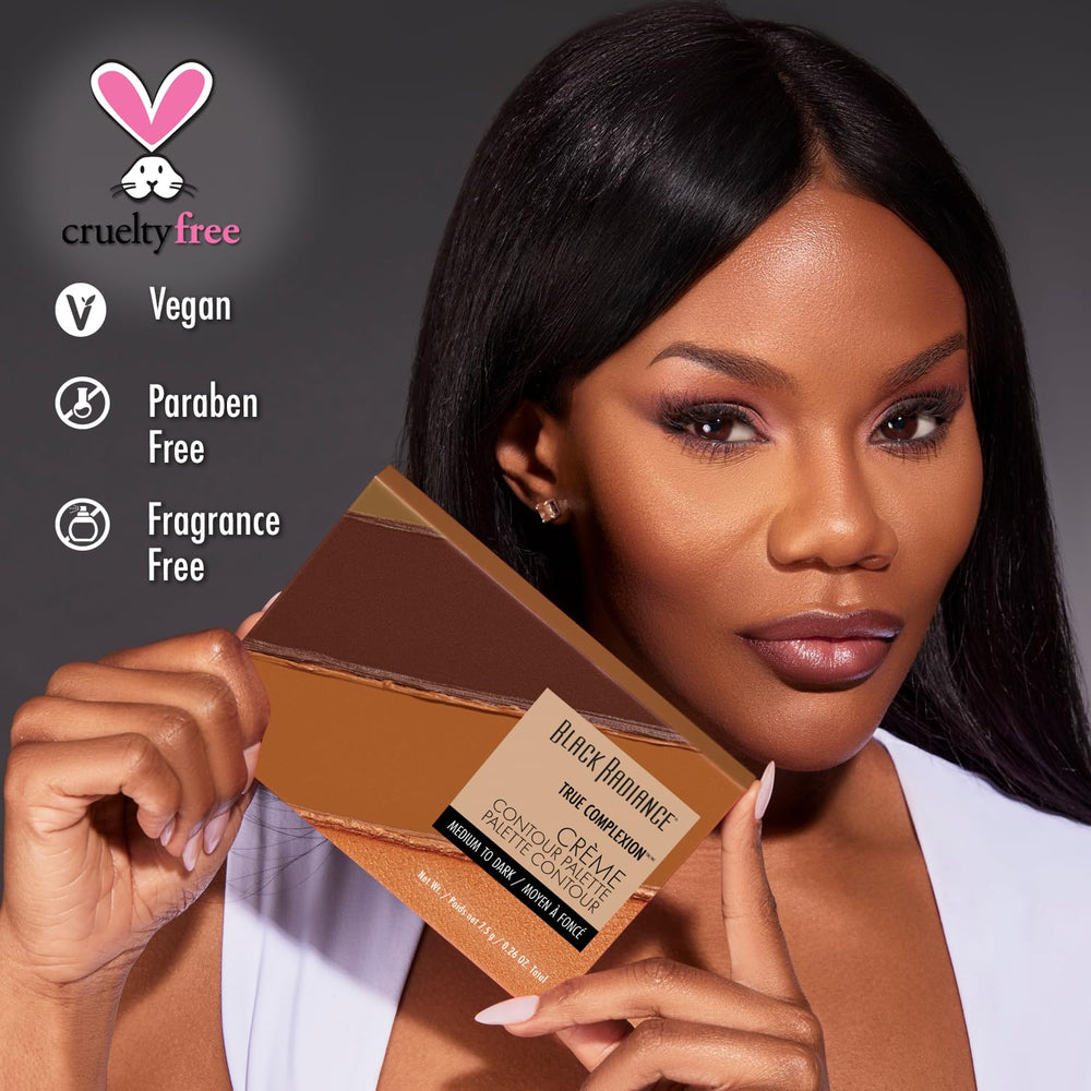 Cream blendability of Black Radiance contour shades for smooth transitions