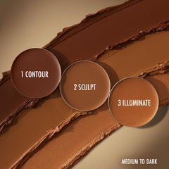 Close-up of Black Radiance creme contour cream texture for easy blending