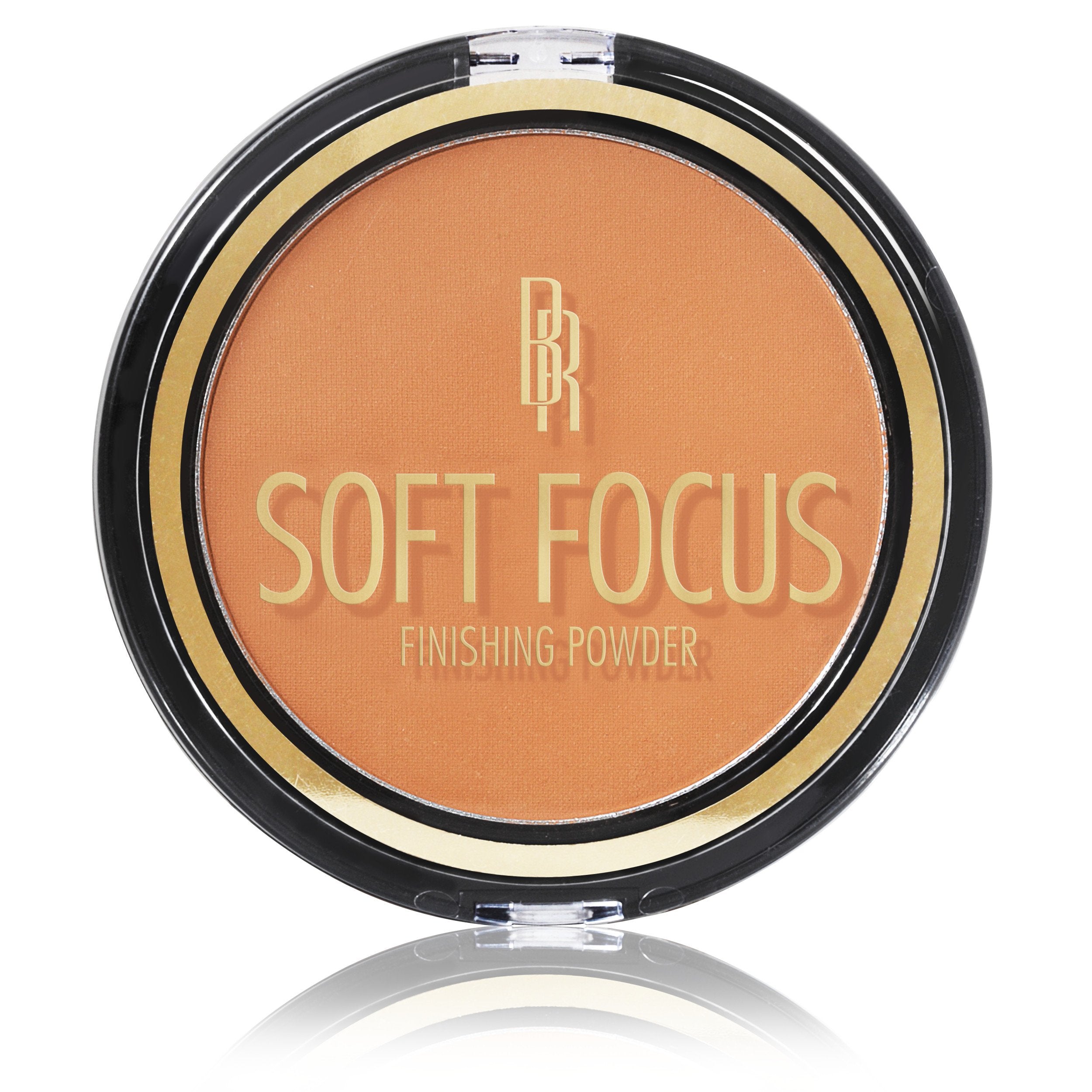 Black Radiance polvo bronce cremoso en frasco abierto para un acabado suave