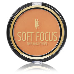 Black Radiance polvo bronce cremoso en frasco abierto para un acabado suave
