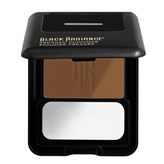 Black Radiance pressed powder with oil absorption to reduce shine throughout the day