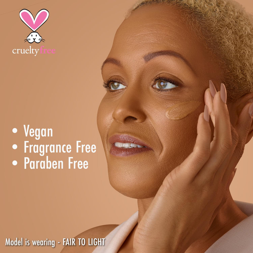 Vegan, fragrance-free, cruelty-free Black Radiance concealer formula