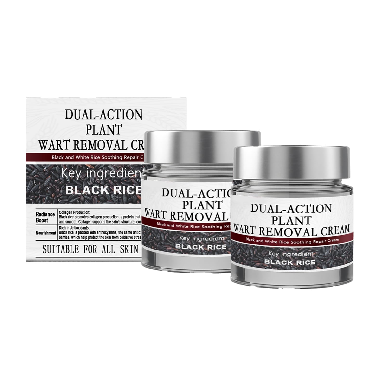 Black Rice Exfoliant crema-renovadora-doble-accion, piel suave y nutrida