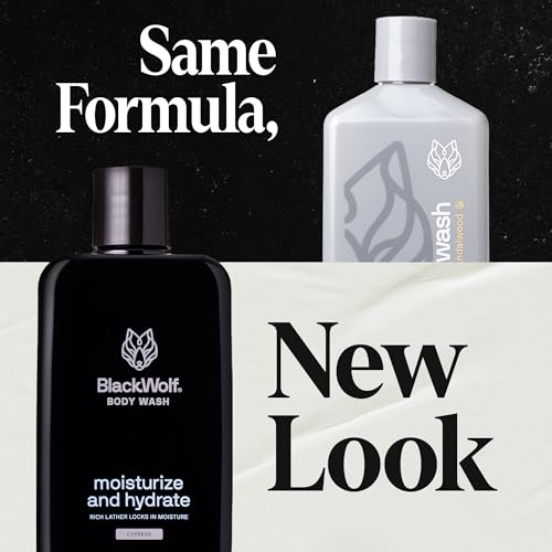 Black Wolf con aceite de jojoba: textura no grasa y piel suave tras el lavado.