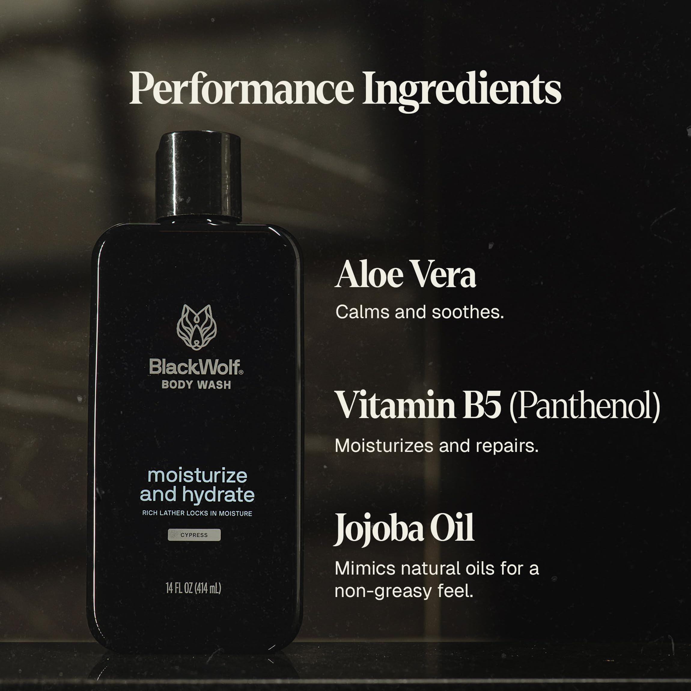 Black Wolf fragancia de sándalo: experiencia aromática durante la ducha.