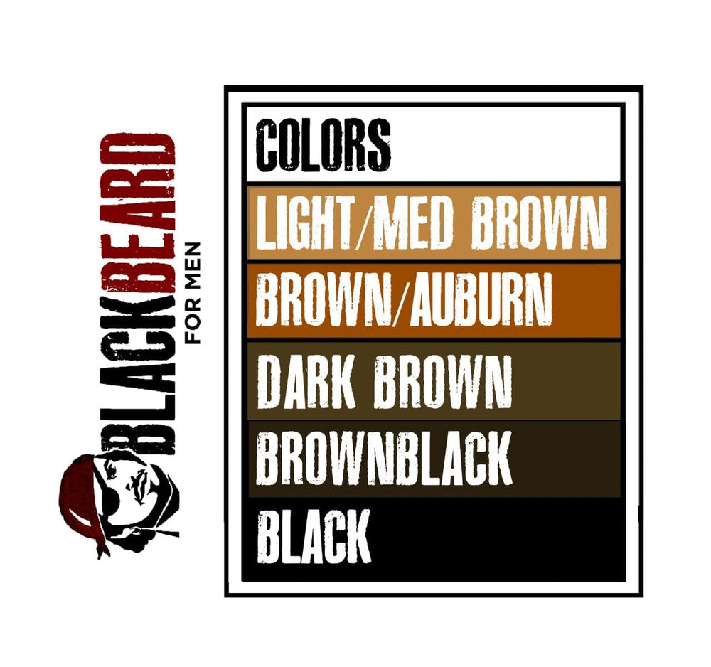 Blackbeard for Men gray-coverage options to blend or fully cover.