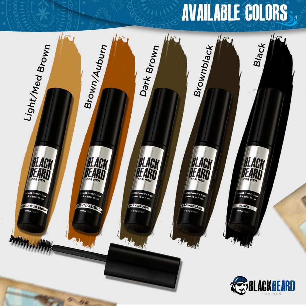 Blackbeard for Men brush-on tint demonstrating convenient one-minute application