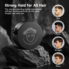 BlackMask Hair Clay ideal for short to medium hair styles.