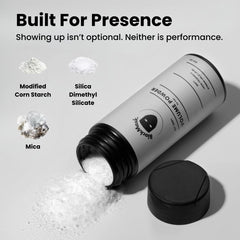 BlackMask close-up highlights mica and silica for texture