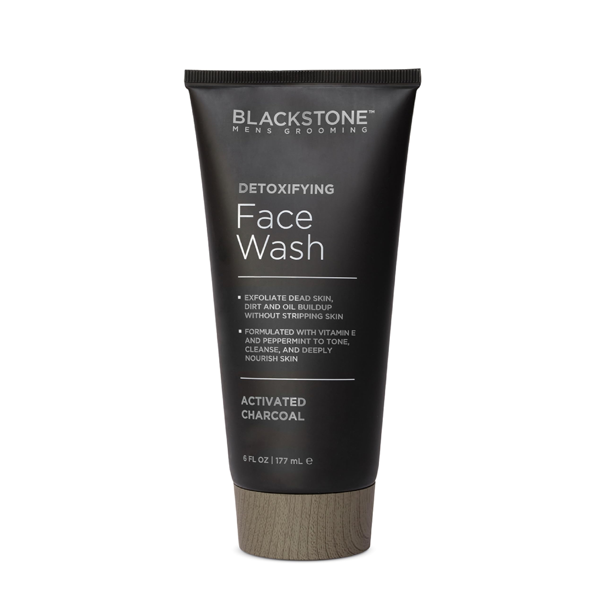 Blackstone Detoxifying Face Wash, uso diario recomendado para hombres activos.