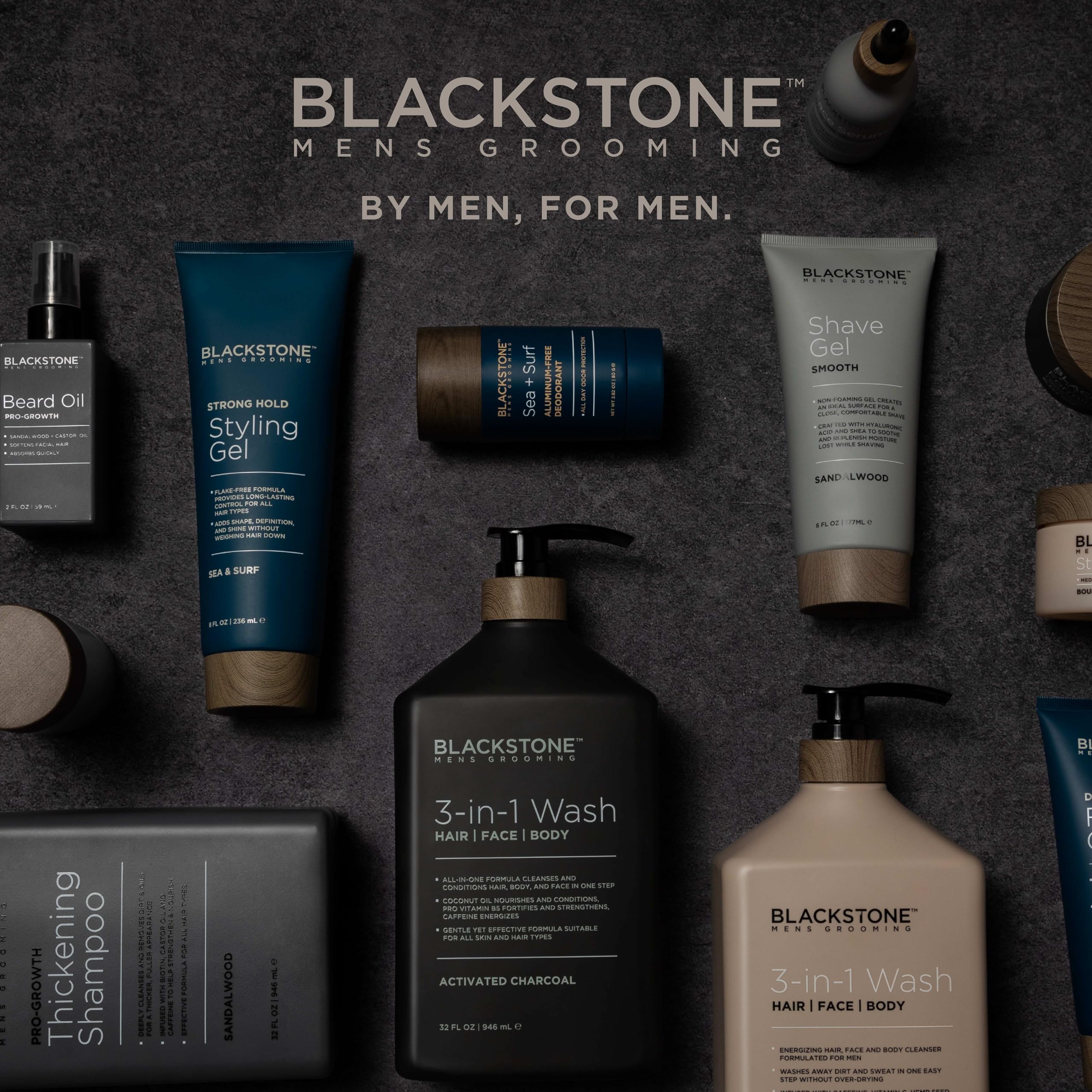 Blackstone Detoxifying Face Wash, iconos de libre de parabenos y libre de crueldad animal.