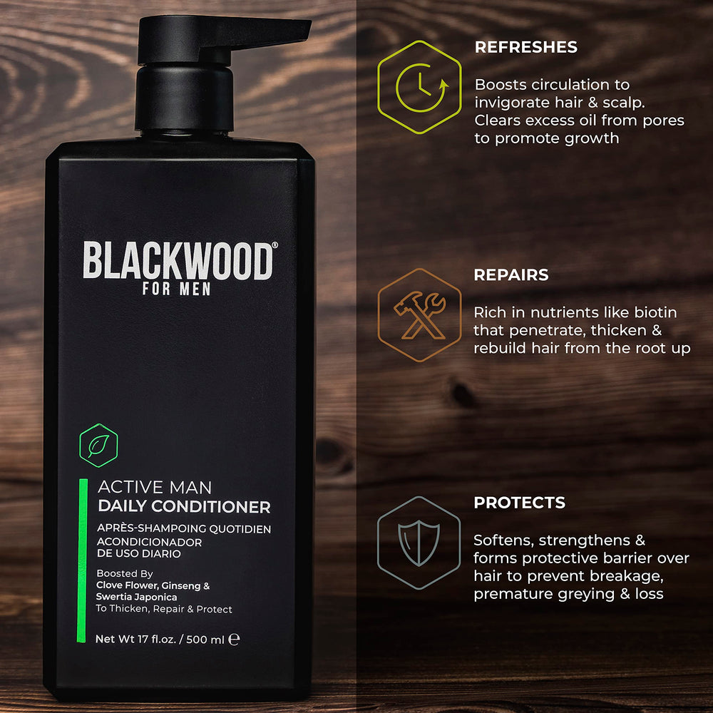 Blackwood For Men antioxidants protect hair against environmental damage
