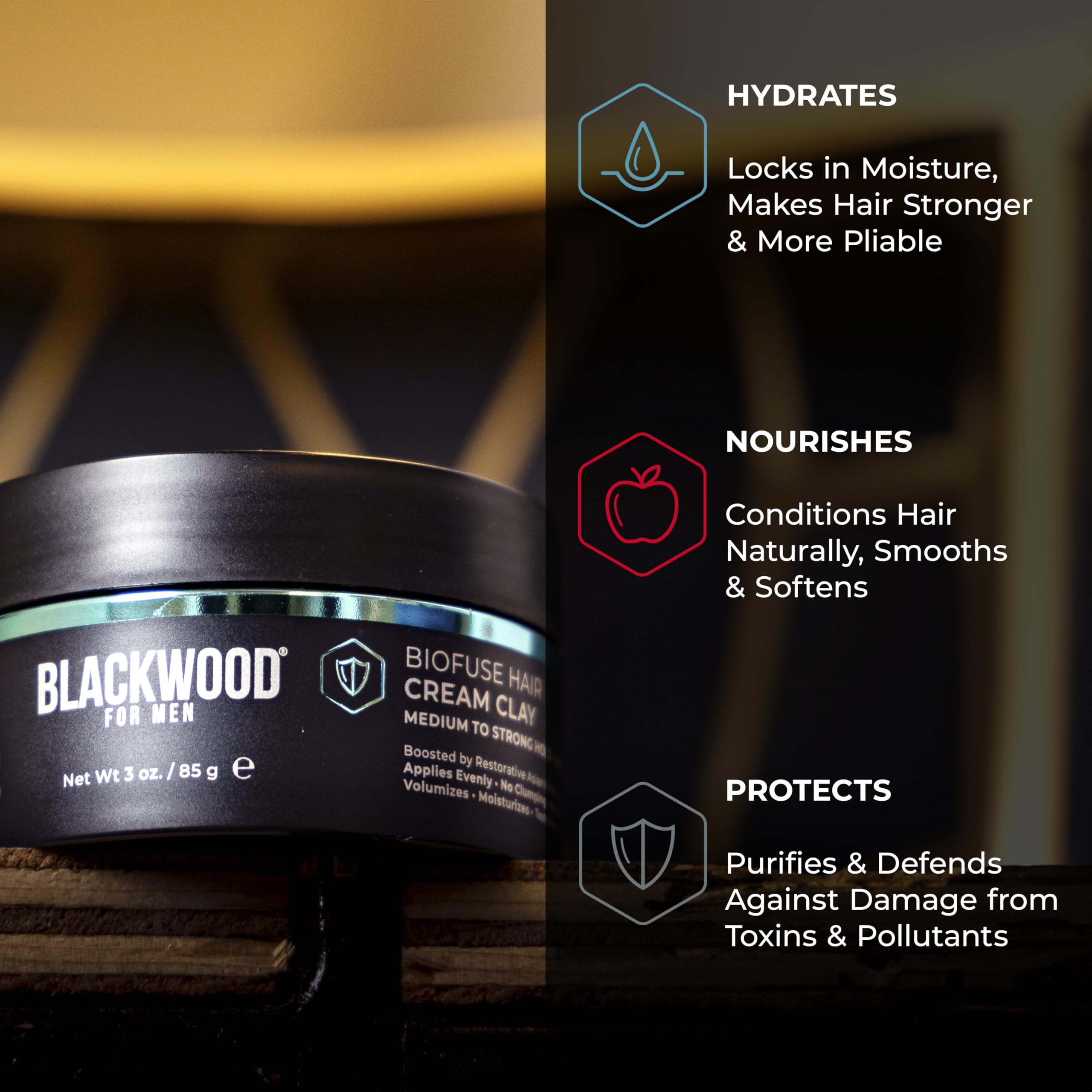 Envase cruelty-free de Blackwood For Men BioFuse, opción sostenible
