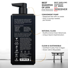 Blackwood For Men Hydroblast ginger-aloe-vera: ingredientes para calmar el cuero cabelludo e hidratar.