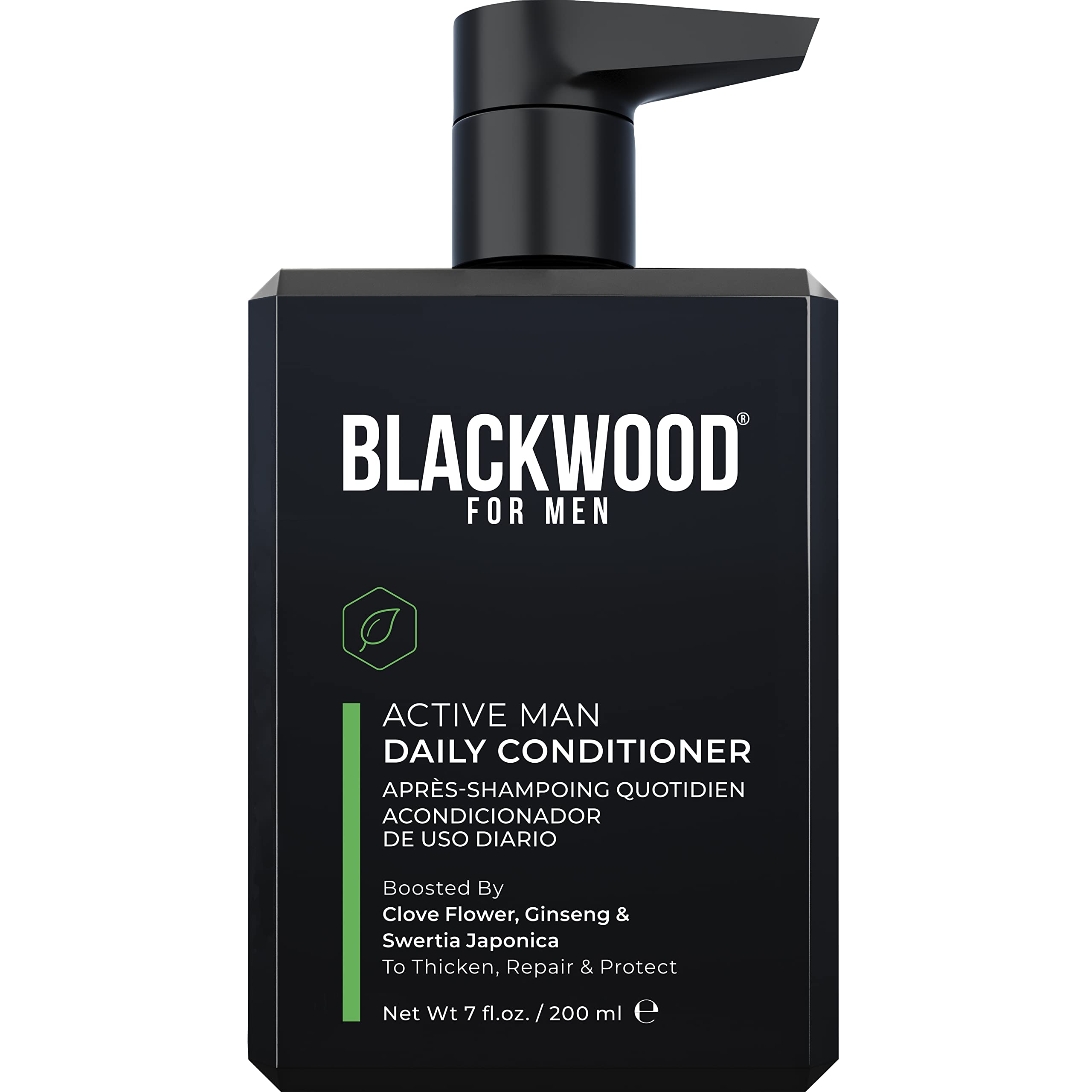 Blackwood para hombres, botella del acondicionador diario para cabello más saludable.
