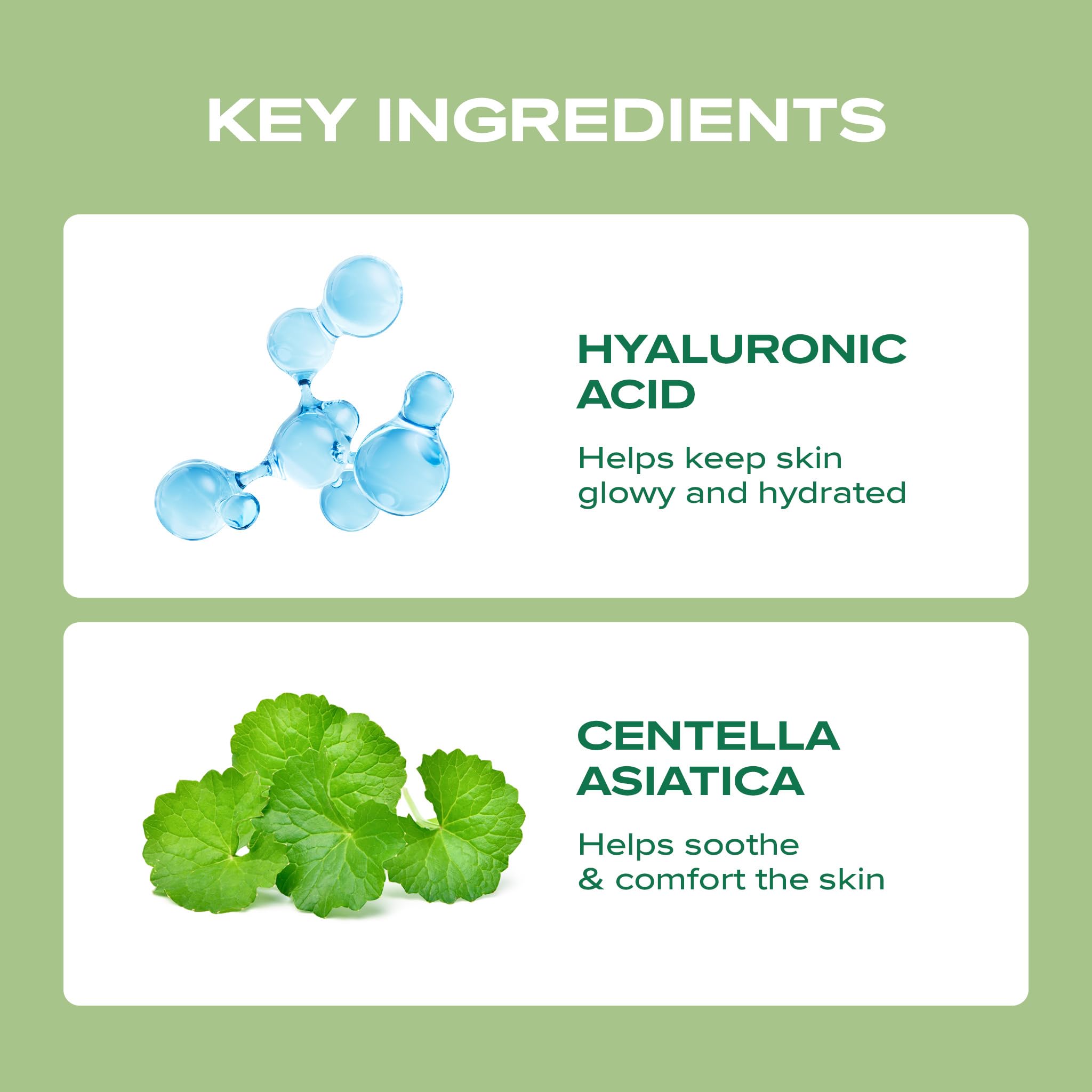 Blanc Nature Calming Serum face glow look with radiant, glass-skin finish.