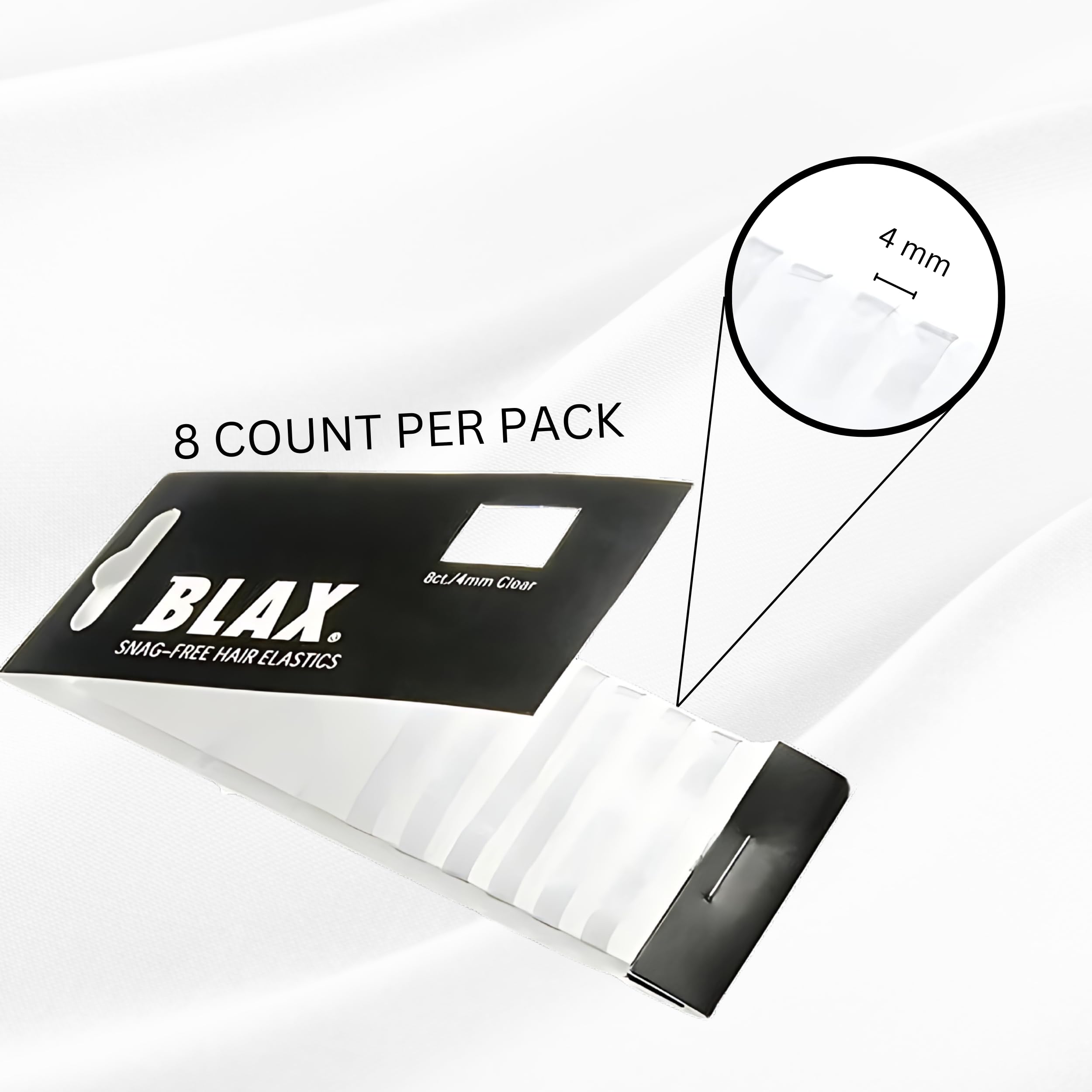 Elásticos Blax resistentes que mantienen su forma y tensión.