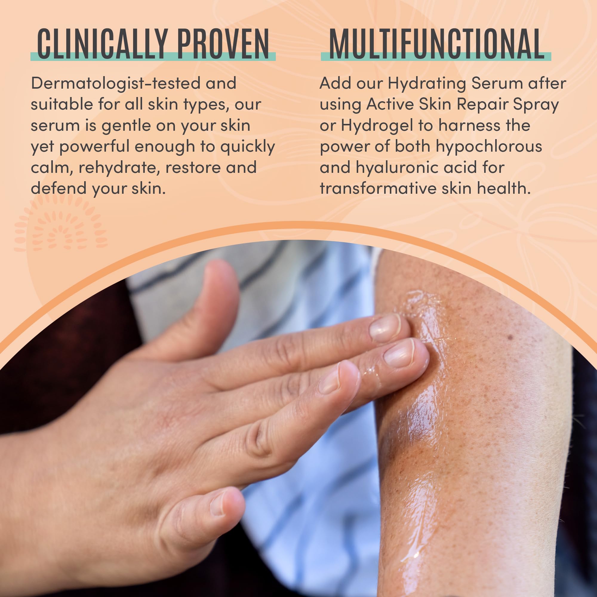 BLDG ACTIVE Active Skin Repair Serum ingredients highlight hyaluronic acid and ceramides.